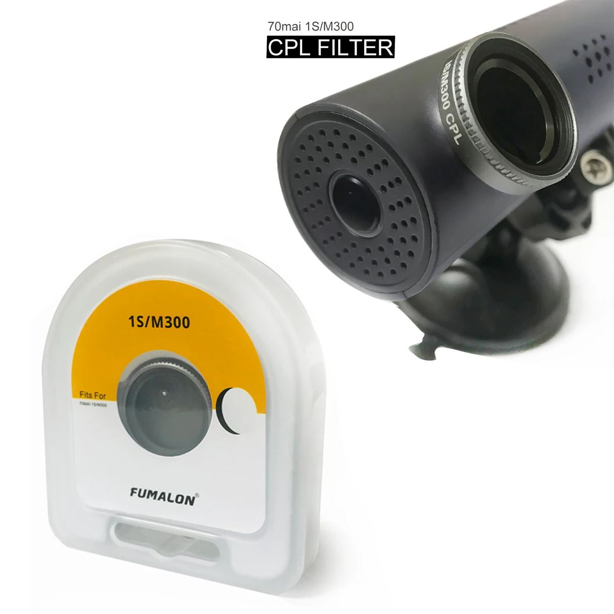Per Originale 70 Mai Dash Cam 4K 1S/M300 Cpl Filtro Polarizzante In Vetro Cpl Per 70 Mai Dash Cam 1S/M300 Vetro Polarizzatore Circolare