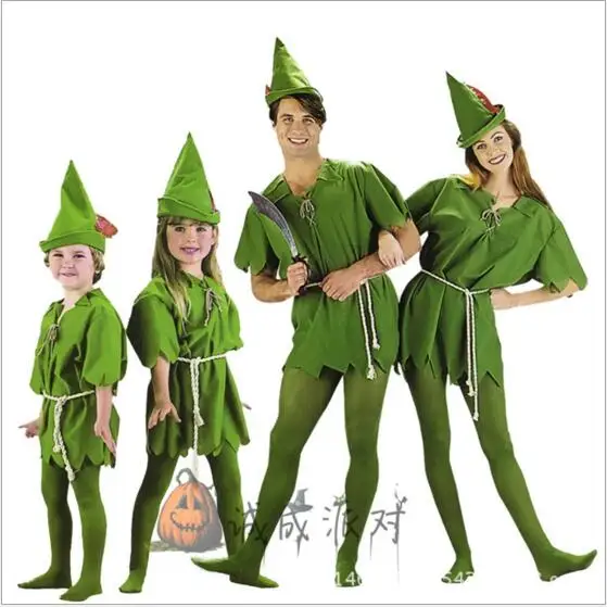 Costumi Cosplay Peter Pan Costumi Cosplay Carvinal Di Halloween Per Adulti Per Bambini Bambini Uomo Donna Costumi Cosplay