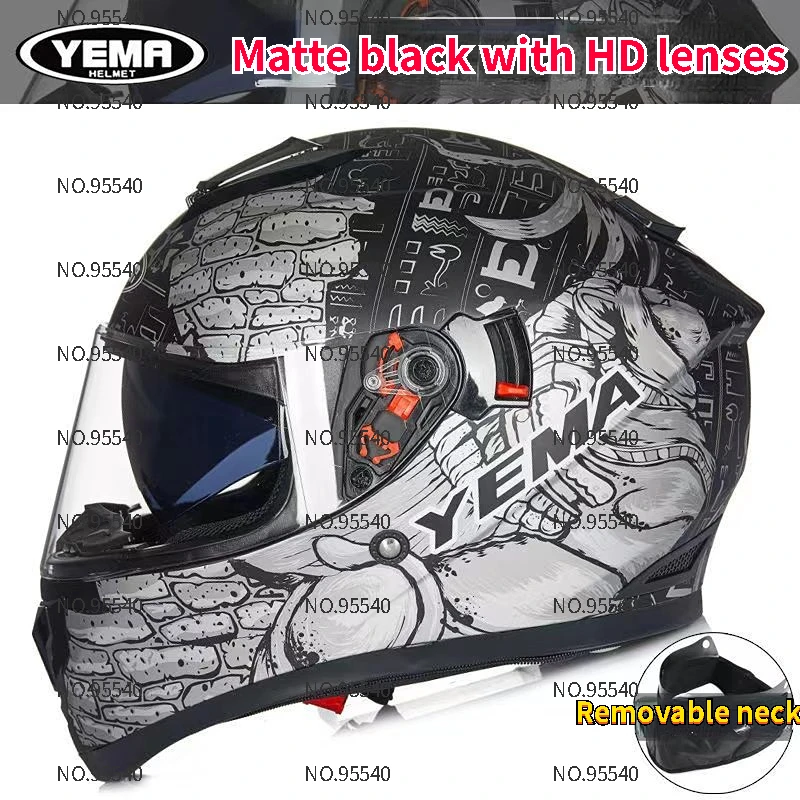 Casco Yema Moto Rcycle Casco Locomotiva Certificato 3C Casco Integrale Casco Moto Moto Moto Rbike Casco De Moto Moto Moto Casco Moto