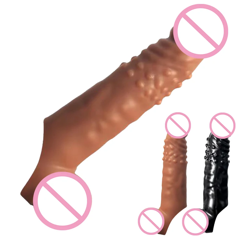 27Cm Ingrandimento Estensore Del Pene Manica Dick Ingranditore Preservativo Riutilizzabile Ritardo Eiaculazione Giocattoli Del Sesso Per Gli Uomini Pr