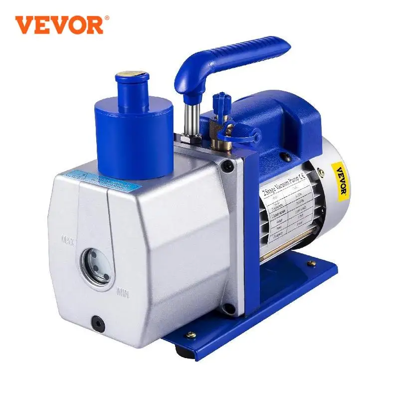 Vevor Pompa A Vuoto Per Refrigerante 6Cfm 1720Rpm Pompa Per Vuoto A Singolo Stadio Condizionatore D'Aria Pompa A Vuoto A Palette Rotante Pompa