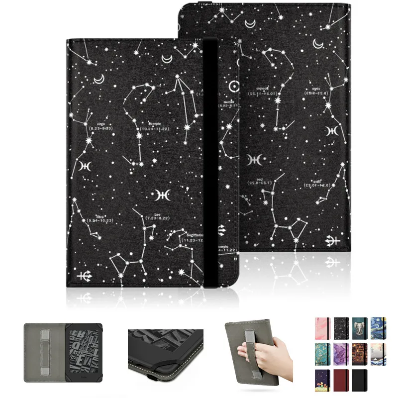 Custodia Universale Per Bq Cervantes 3 4 Hd Touch Light 2 Ereader Cover Woxter Scriba 195/Tagus Da Vinci/Spc/Sunstech 6''Ebook Case