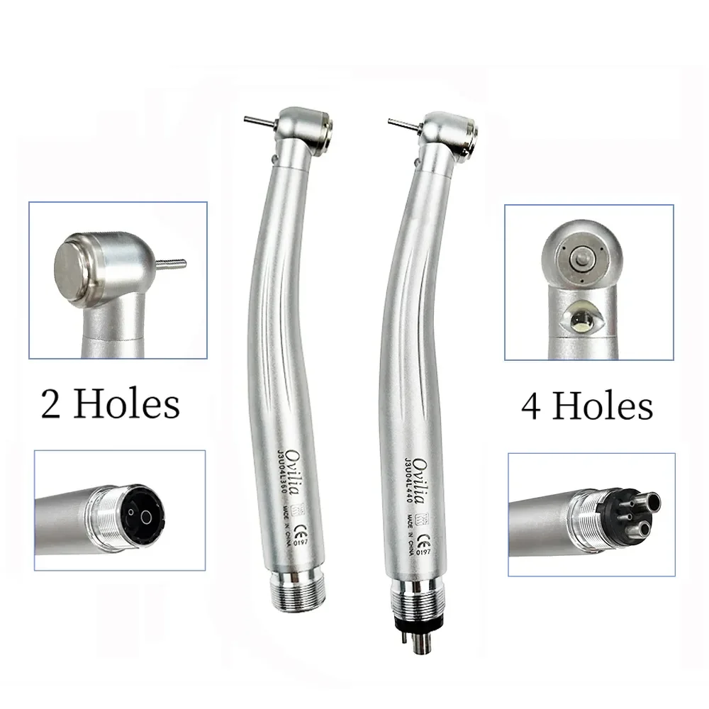 Collezione Aliexpress Manipolo Dentale Ad Alta Velocità Led E-Generator Testa Standard Pulsante Turbina Ad Aria Cartuccia Rotore 3 Getto D'Acqua 2/4 F