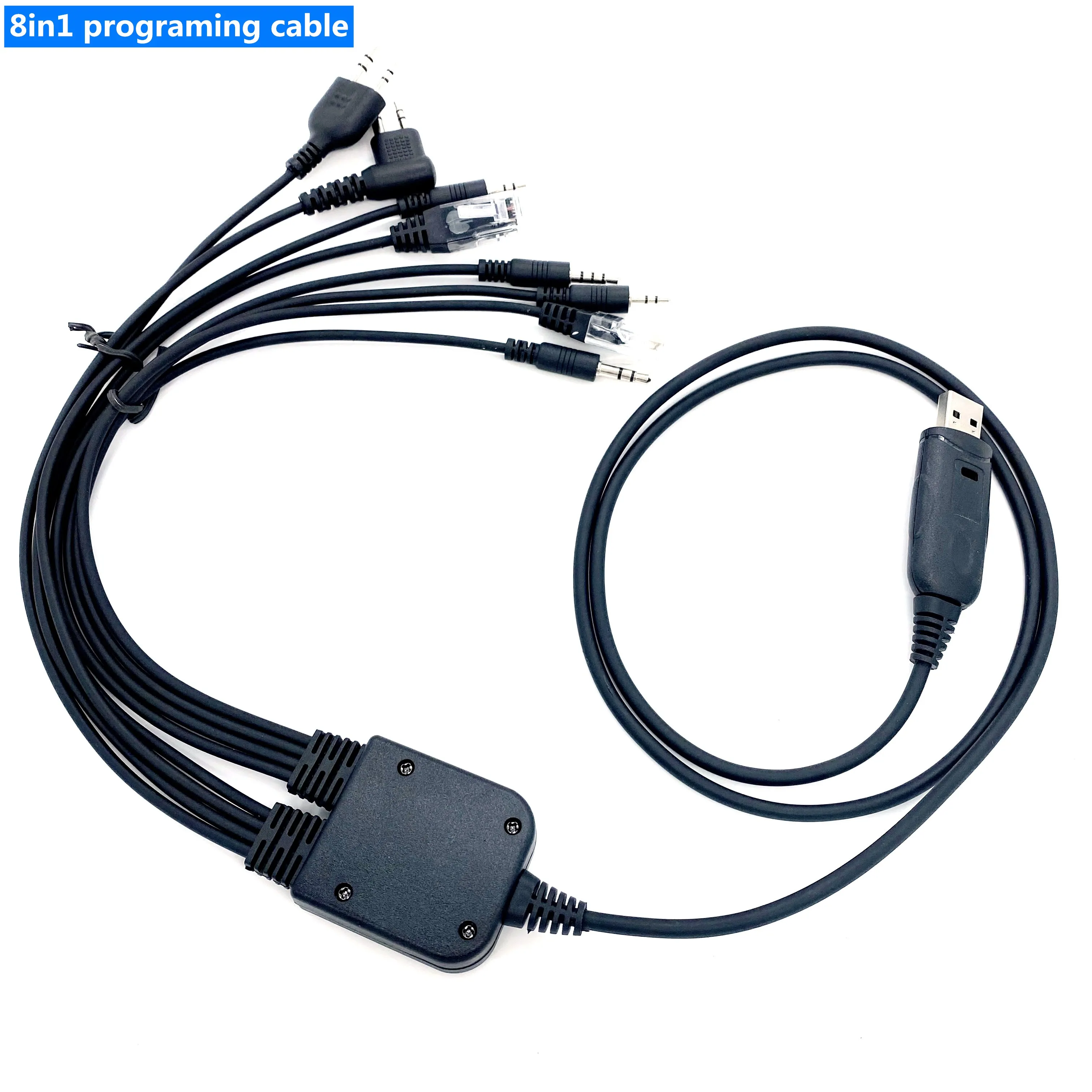 Cavo Di Programmazione Usb Per Computer 8 In 1 Per Kenwood Baofeng Motorola Yaesu Per Icom Handy Walkie Talkie Autoradio Cd Software