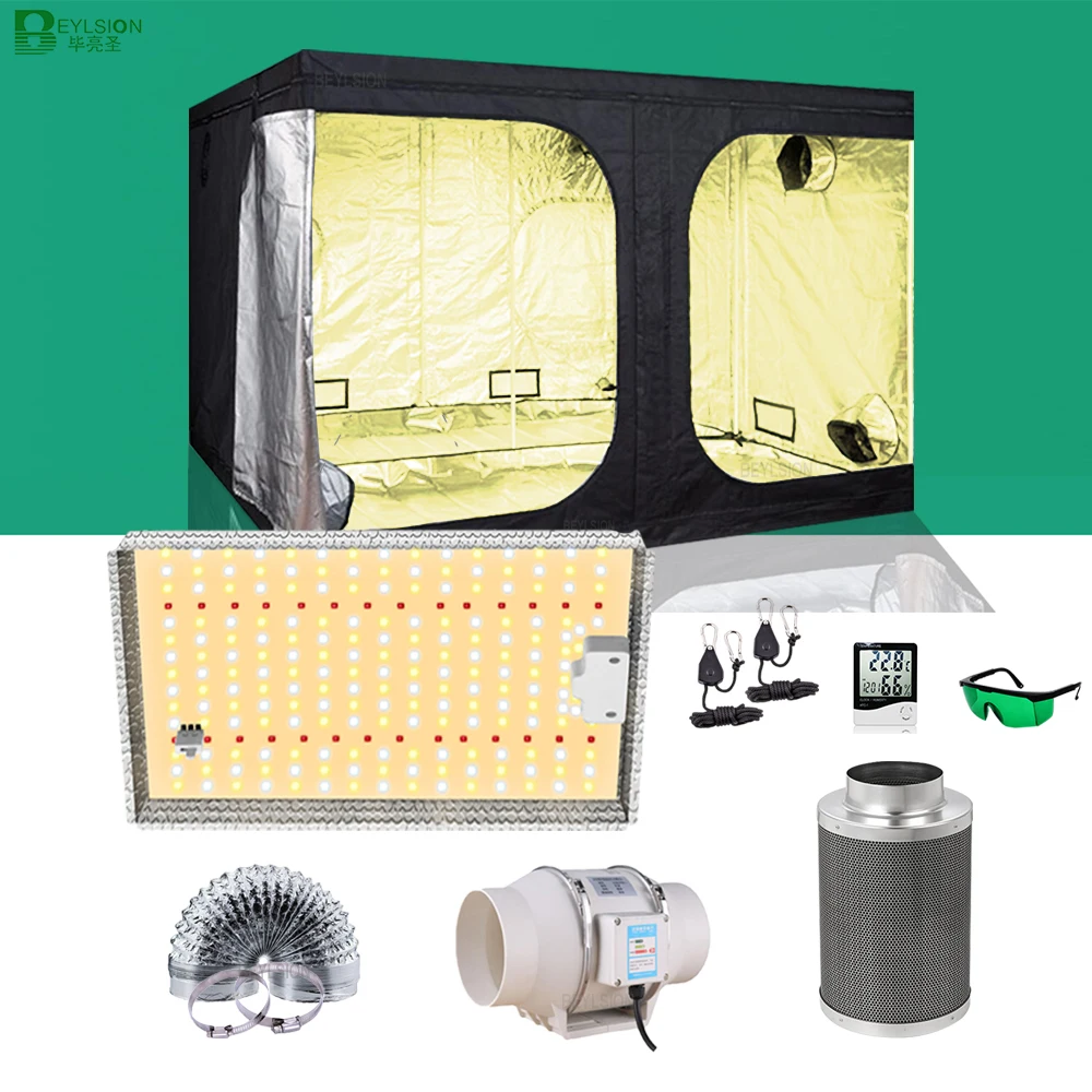 Beylsion Grow Tent Kit Completo Con Growbox Full Spectrum Grow Led Lights Fan Filter Set Per Pianta Grow Indoor Hydroponic Plant