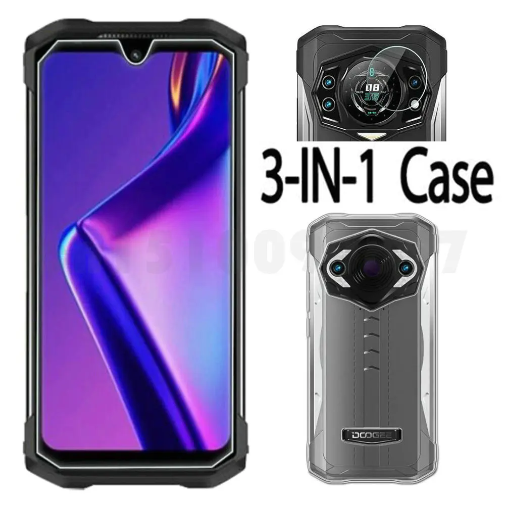 Vetro Con Custodia Morbida Per Doogee S98 Protezione Dello Schermo In Vetro Protezione Completa Per Obiettivo Fotocamera Doogee S98 S98 Pro