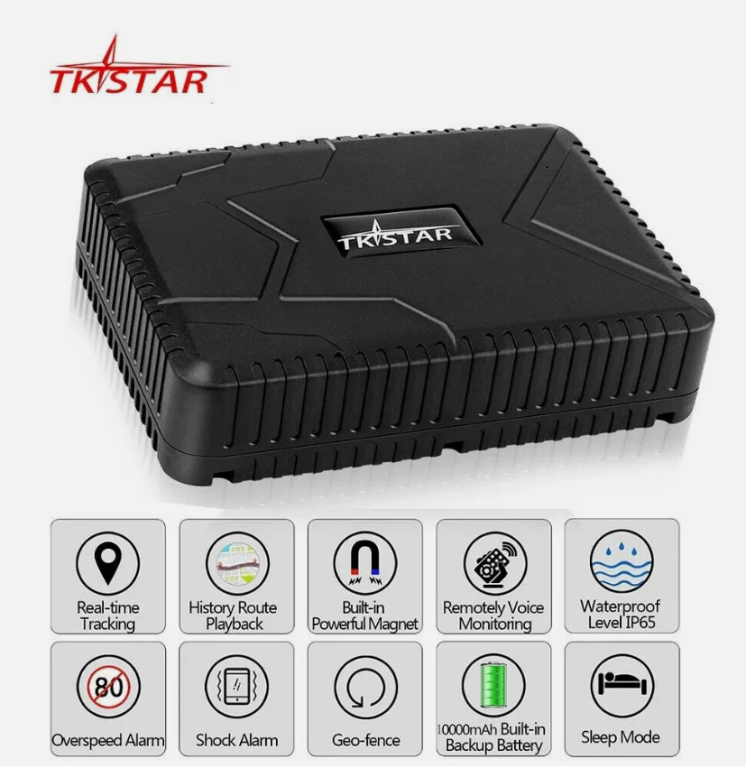 Localizzatore Gps Localizzatore Per Auto Veicolo Tkstar Tk915 10000Ma Magnete Impermeabile App Gratuita