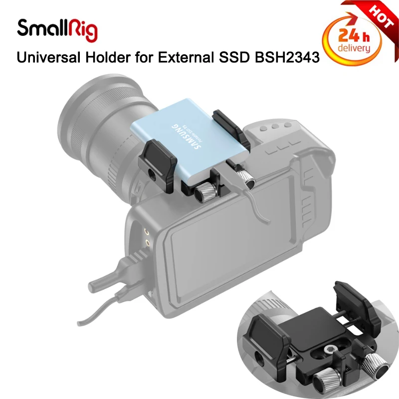 Supporto Universale Per Ssd Smallrig Per Ssd Esterno Come Per Ssd Samsung T5, Per Angelbird Ssd2Go Pkt , Glyph Atom Ssd 2343