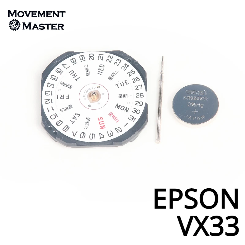 Movimento Al Quarzo Seiko Vx33E Orologi Orologi Accessori Per Orologi Vx33 Parti Del Movimento Dell'Orologio