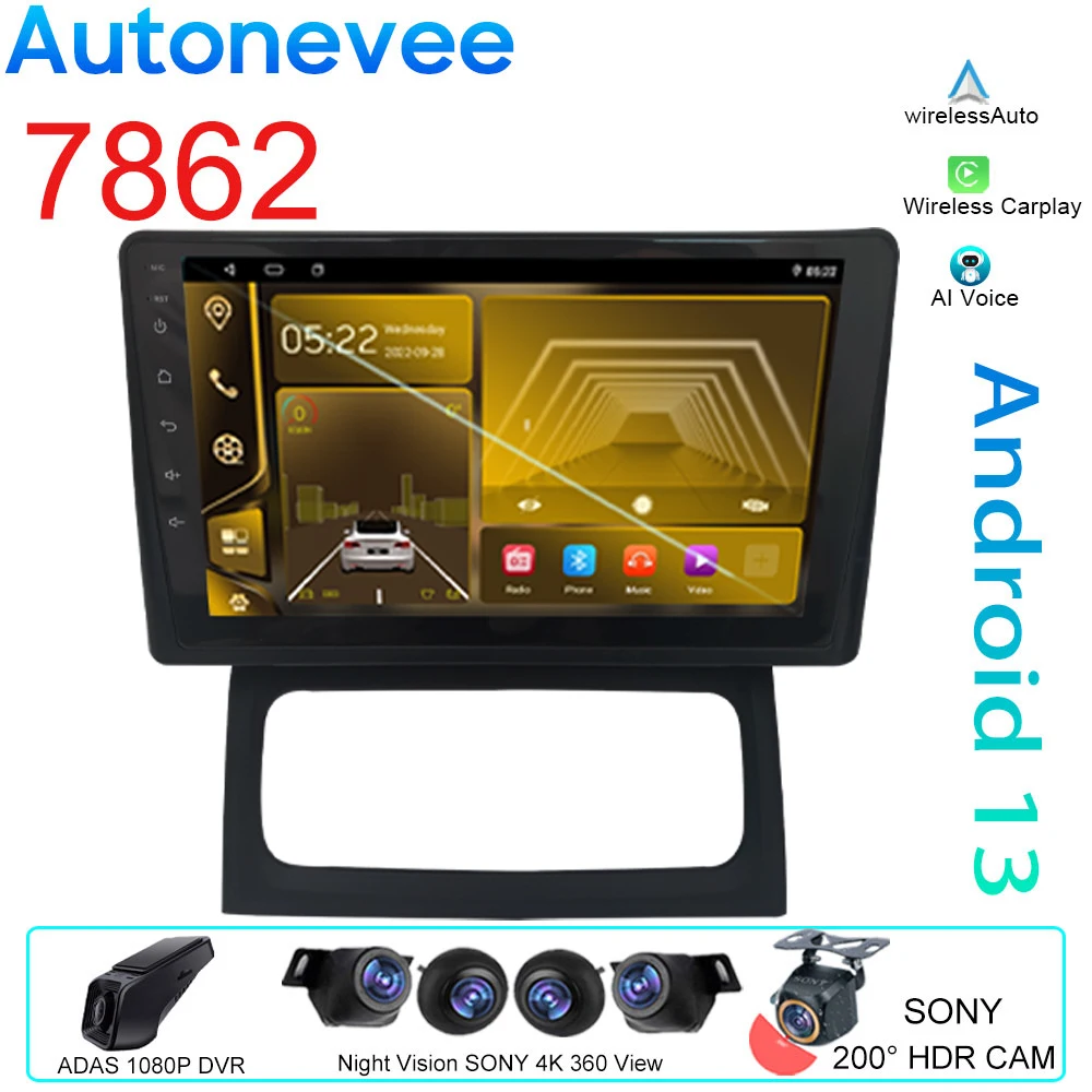 7862 4G Per Renault Clio Campus Autoradio Gps Bt Navigazione Multimedia Ips Lettore Video Android Auto Stereo Carplay No 2Din Dvd