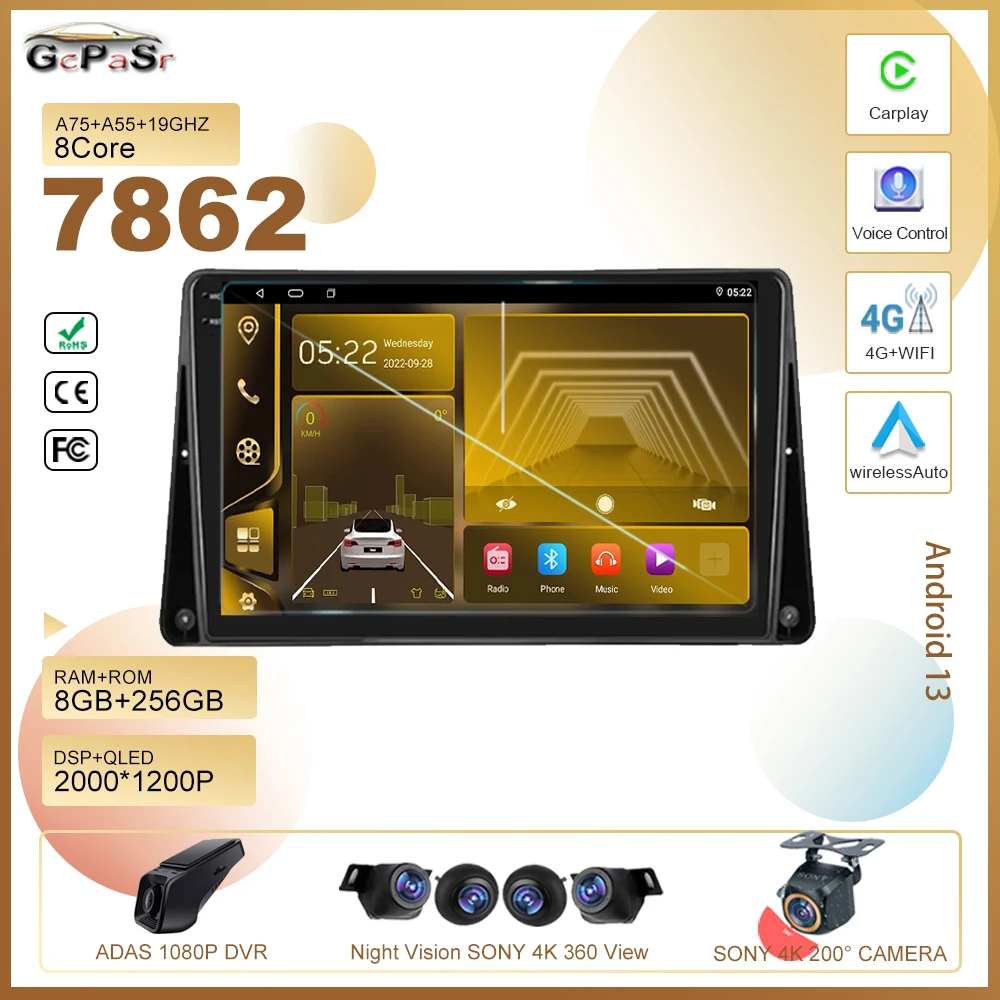 Dvd Per Auto Per Renault Megane 3 Fluence Samsung Sm3 2008 - 2014 Auto Android13 Radio Stereo Multimedia Player Navigazione Gps Cpu