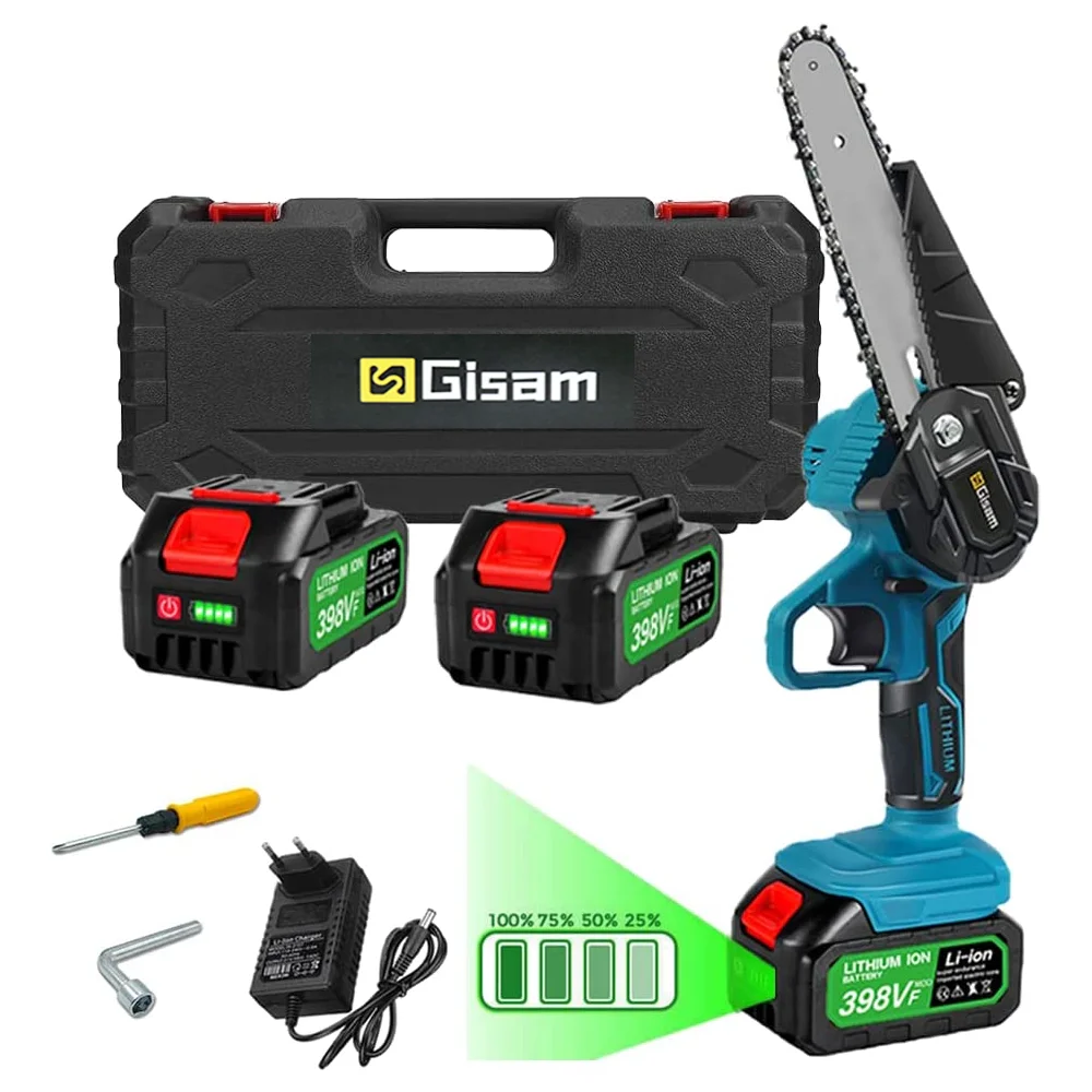 Sega A Catena Elettrica A Batteria Gisam Sega Per La Lavorazione Del Legno Ricaricabile Da 6 Pollici Sega Per Potatura Portatile Sega Elettrica Da Gia