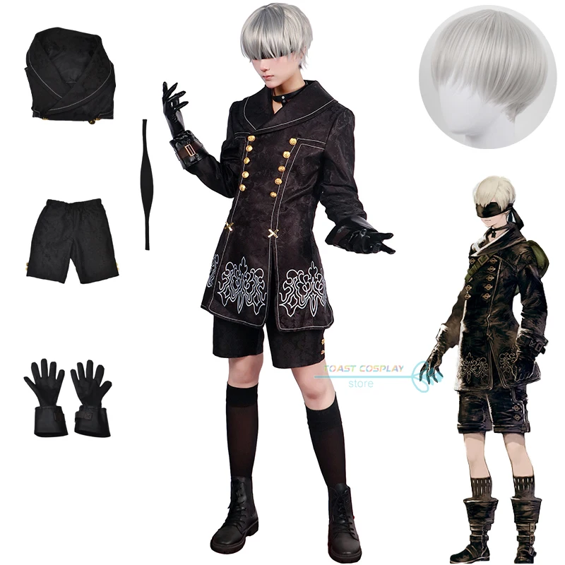 Game Nier Automata Yorha No.9 Type S Costume Cosplay Nier Automata Cosplay Game Anime Costume Parrucca Set Completo Vestiti Da Festa