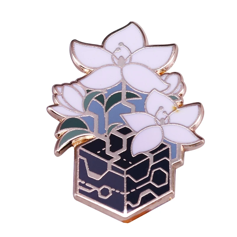 Spilla Nier Automata Lilly Box Spilla Smaltata Dura