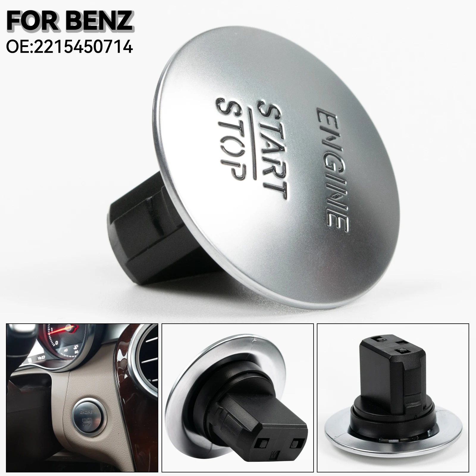 Start Stop Pulsante Accensione Motore Interruttore Senza Chiave Per Mercedes Benz W164 W205 W212 W213 W164 W221 Accessori Auto 2215450714