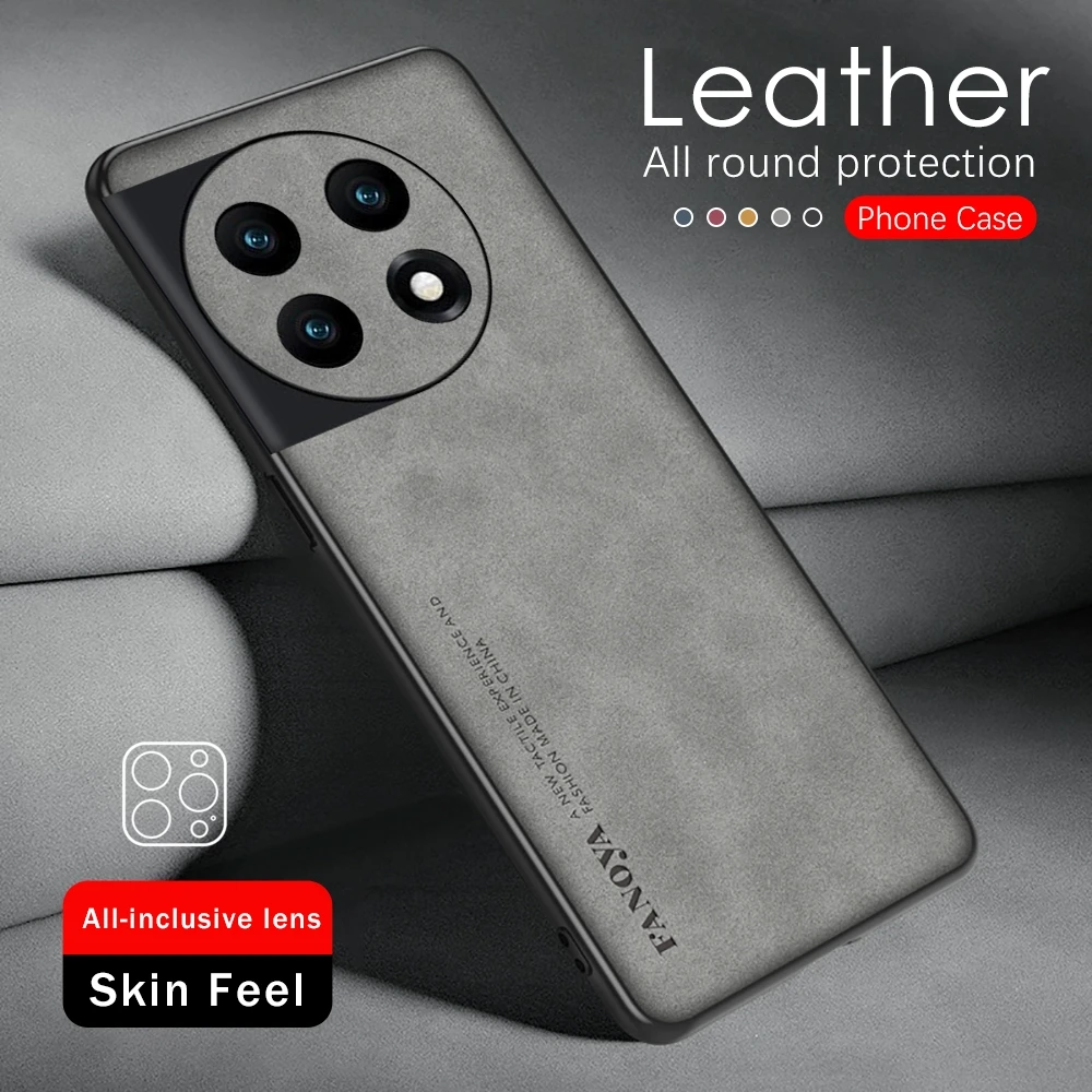 Oneplus11 5G Custodia In Pelle Di Pecora Opaca Cover Per One Plus Oneplus 11 5G 2023 Cph2451 6.7 "Fotocamera Antiurto Coque 1 + 11 One + 11