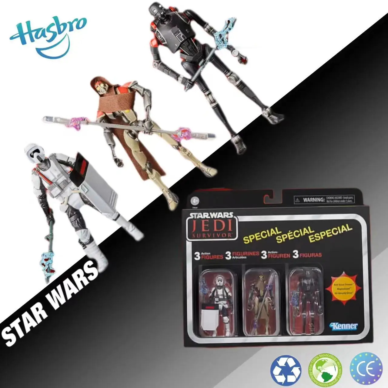 Star Wars The Vintage Collection Gaming Greats Star Wars Jedi: Survivor Multipack 3.75 "Modello Di Collezione Action Figure