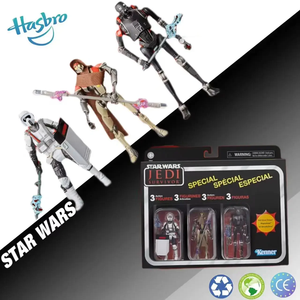 Star Wars The Vintage Collection Gaming Greats Star Wars Jedi: Survivor Multipack 3.75 "Modello Di Collezione Action Figure