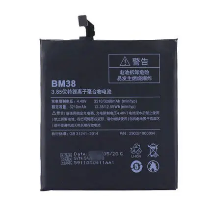 Batteria Per Cellulare Bm38 Da 3210 Mah Per Xiaomi Mi 4S M4S Con Strumenti Di Riparazione