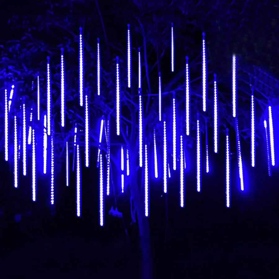 Natale Led Meteor Shower String Lights Waterproof 50Cm 8 Tubes Fairy Garden Lights For Party Wedding Garland Holiday Lighting