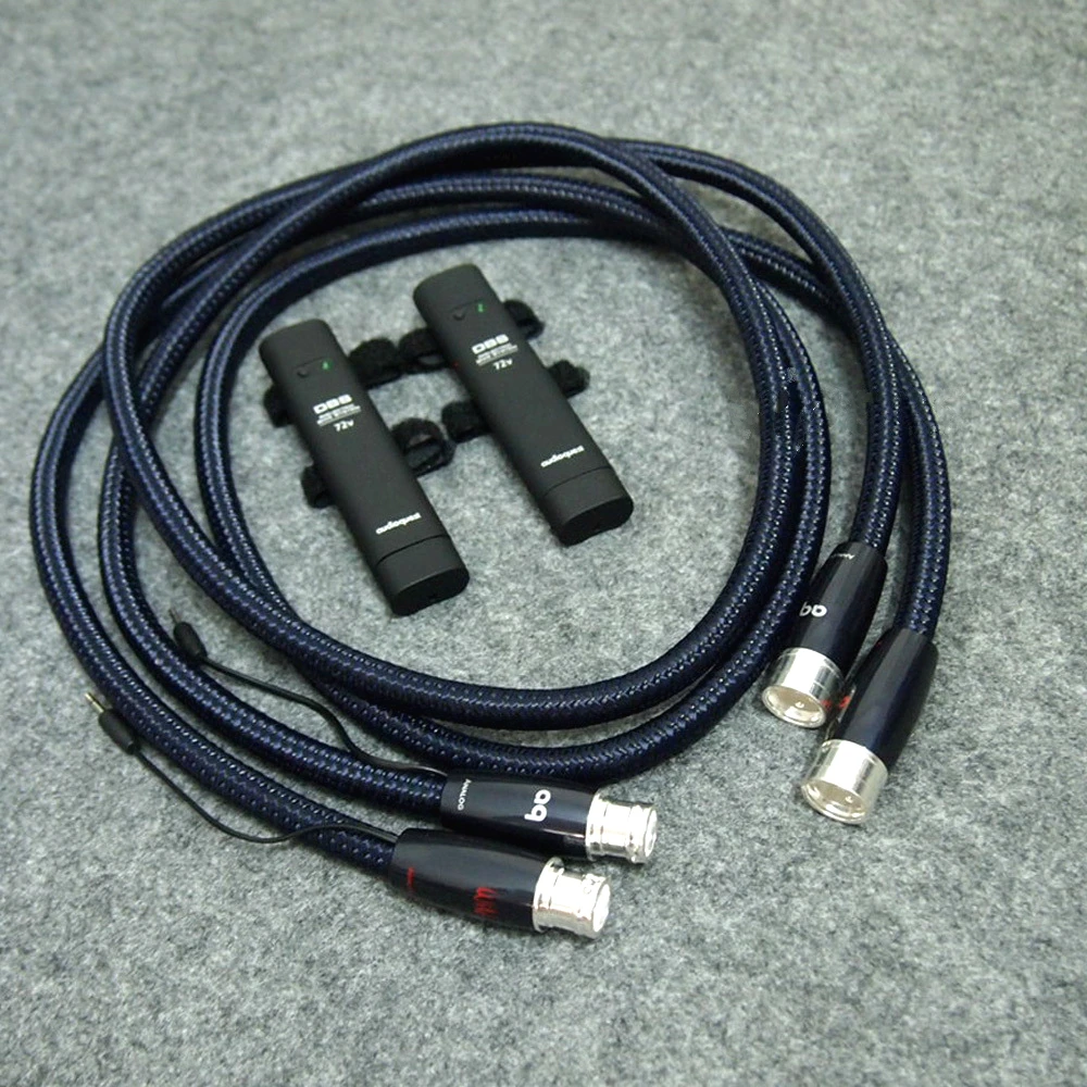 Wild Blue Yonder Silver Xlr Maschio A Xlr Femmina Cavo Di Bilanciamento Con Amplificatore Dbs 72V Cavi Audio Hifi