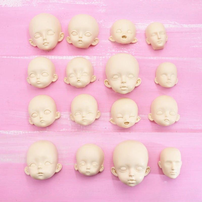 Multi-Specifica Polymer Clay Q Version Face Stampo In Silicone Fai Da Te Ultra Light Clay Animation Personaggio Dei Cartoni Animati Face Making Mold