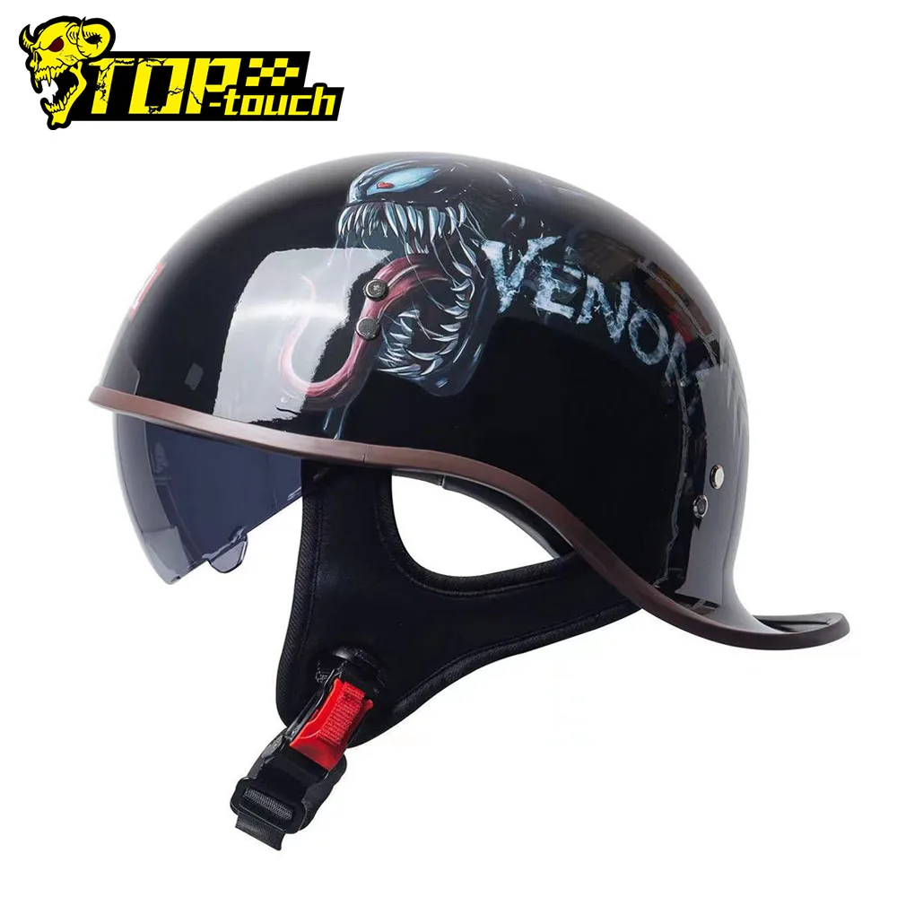 Capacete De Moto Casco Moto Casco Moto Capacete Casco Per Moto Moto Casco Vintage Retro Per 4 Stagioni Half Hlemet