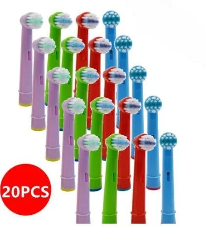 20 Pezzi Testine Cinque Tipi Per Spazzolino Elettrico Oral-B Fit Advance Power/Vitality Precision Clean/Pro Health/Triumph/3D Exce