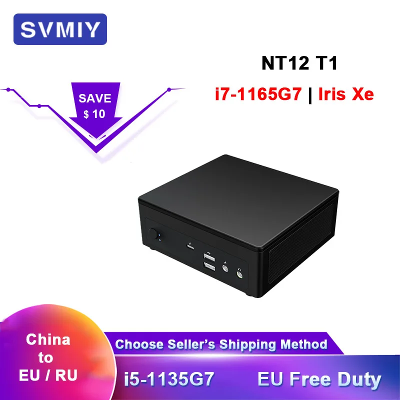 Mini Pc Intel 11Th Core I7 Svmiy Nt12 T1 I7 1165G7 Computer Desktop 16Gb Ram Micro Minipc Pc System Unit Itx Pc