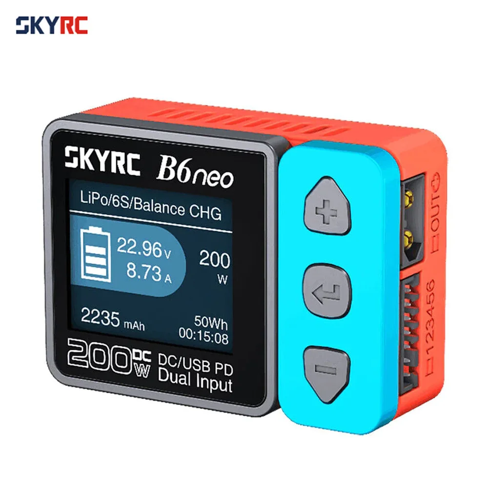 Caricabatterie Skyrc B6Neo Lipo Caricabatteria Ac 80W Dc 200W 1-6S Caricabatteria Lipo Caricabatteria Caricabatteria Lihv Nimh Sk-100198