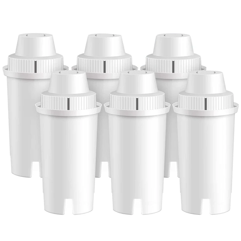 For Brita Longlast Water Filter Pitcher For Drinking Water For Mavea 107007, Brita Classic 35557, Ob03, Maxtra, 6 Pcs