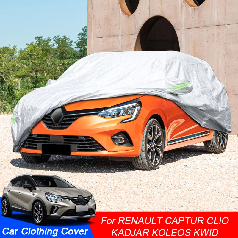 Copertura Per Auto Impermeabile Antipolvere Completa Copertura Protettiva Per Neve Antigelo Per Renault Captur Clio Kadjar Kadjar Koleos Qm6 Kwid Bw 2