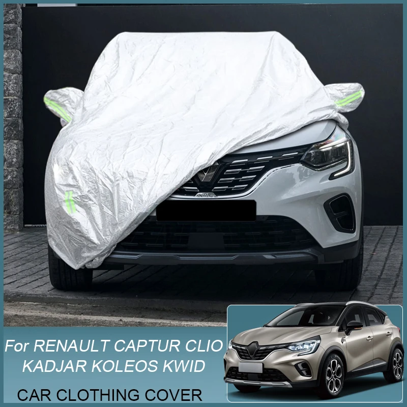 Copertura Completa Per Auto Pioggia Gelo Neve Polvere Copertura Protettiva Impermeabile Per Renault Captur Clio Kadjar Kadjar Koleos Qm6 Kwid Bw 2015-