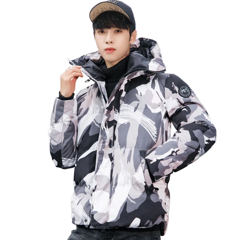 Streetwear Cappotto Vestiti Uomo Giacca Inverno Caldo Spesso Giacche Mimetiche Fashions Soprabito Parka Giubbotti Uomo Invernali