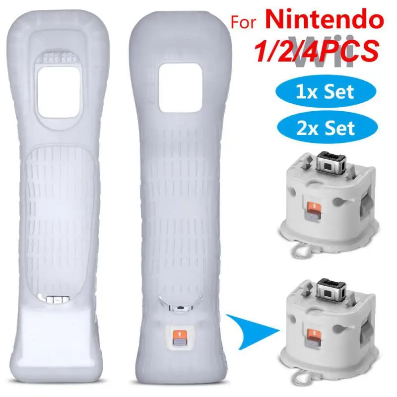 1/2/4Pcs Built-In Motion Plus Remote Per Wii Controller Wii Remote Nunchuck Controller Wireless Gamepad Controle