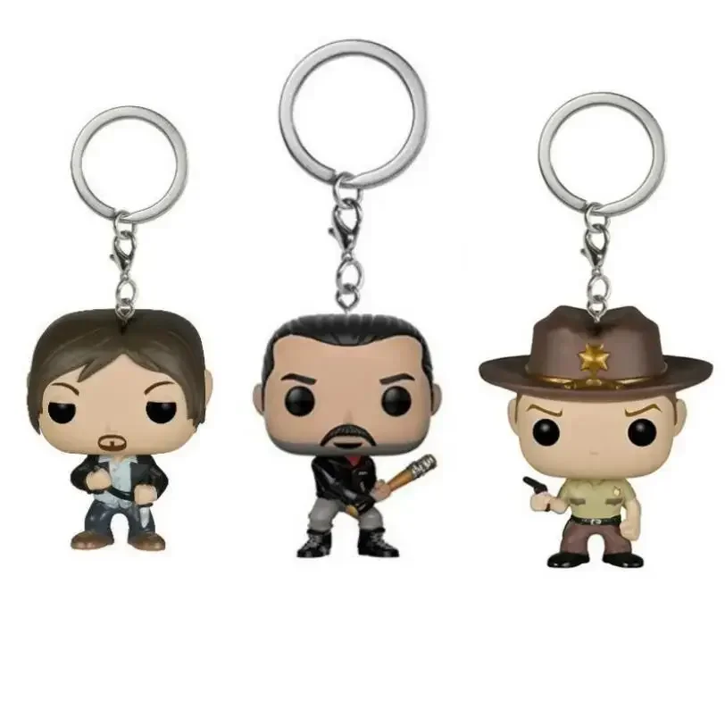 Funkothe Walking Dead Negan Friday Jason Voorhees Action Figures Rick The 13Th Grimes Daryl Scatola Portachiavi Giocattoli Figura Giocattoli Regalo