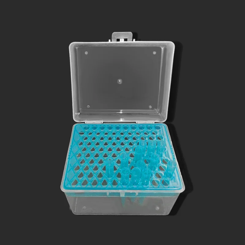 Scatola Per Pipette In Plastica 100 Fori Scatola Per Puntali Per Pipette 1Ml Cartuccia Per Pipette Da Laboratorio Biologico Chimico 100 Pozzetti 1 Pz