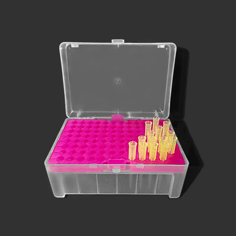Scatola Per Pipette In Plastica Scatola Per Puntali Per Pipette A 96 Fori 200Ul Cartuccia Per Pipette Da Laboratorio Biologico Chimico 96 Pozzetti 1 P