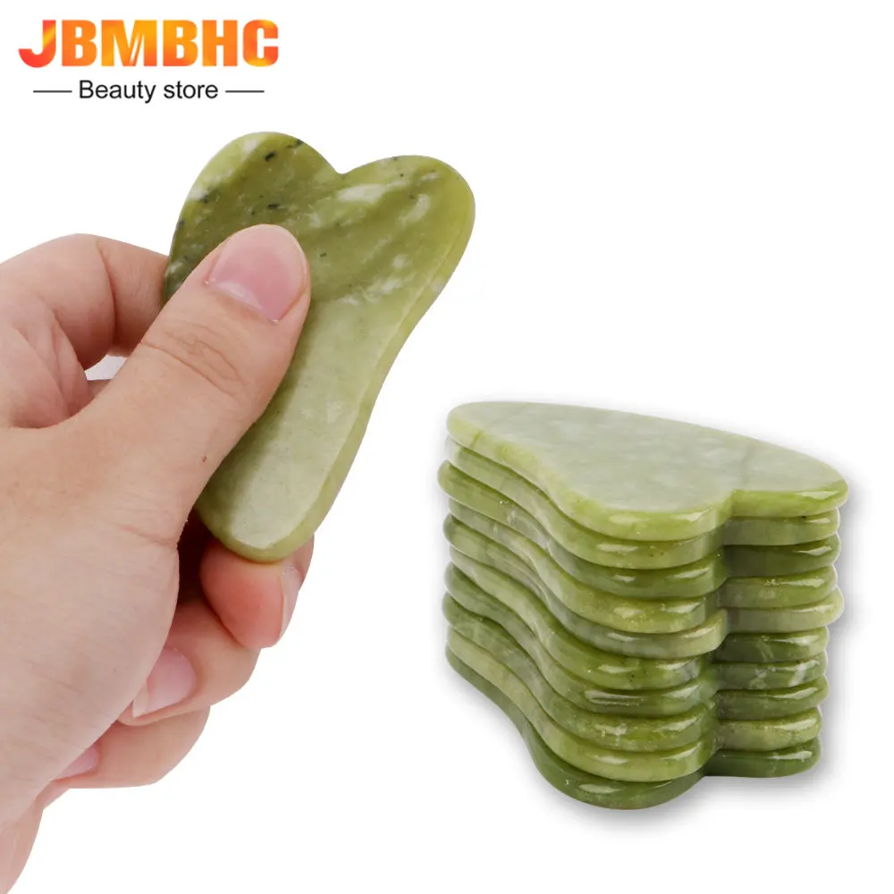 Pietra Naturale Guasha Jade Facial Beauty Raschiando Strumenti Di Massaggio Cura Della Pelle Ferma Viso Gua Sha Spa Terapia Fisica Gue Che Roller