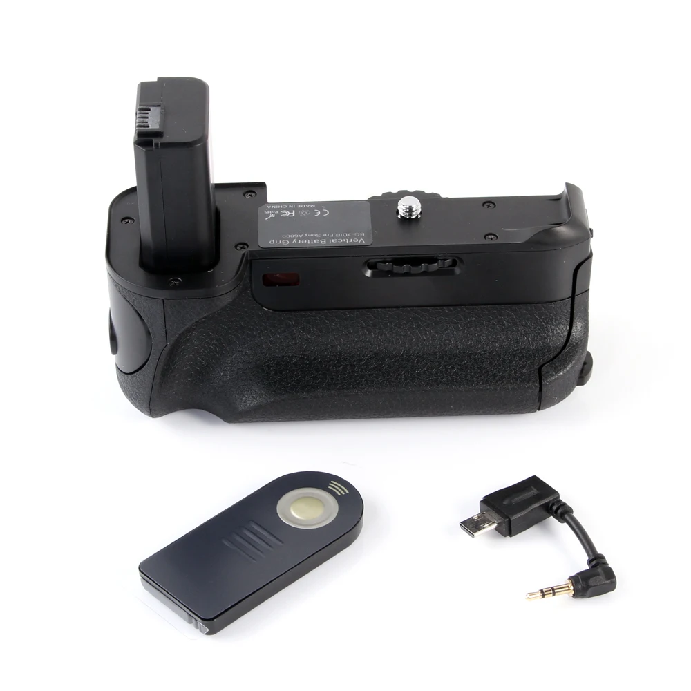 Professionale Batteria Verticale Grip Maniglia Porta Pack Per Sony Alpha A6000 Fotocamera Dslr