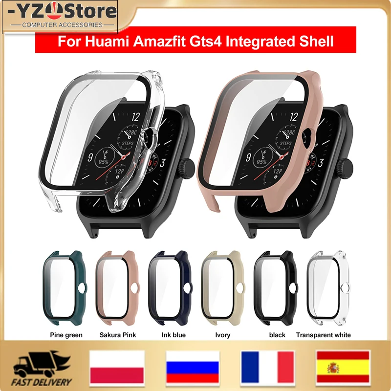 1/2 Pz Per Amazfit Gts 4 Smart Watch Bumper Screen Protector Per Huami Amazfit Gts4 Cover Shell Gts4 Smartwatch Custodia Protettiva