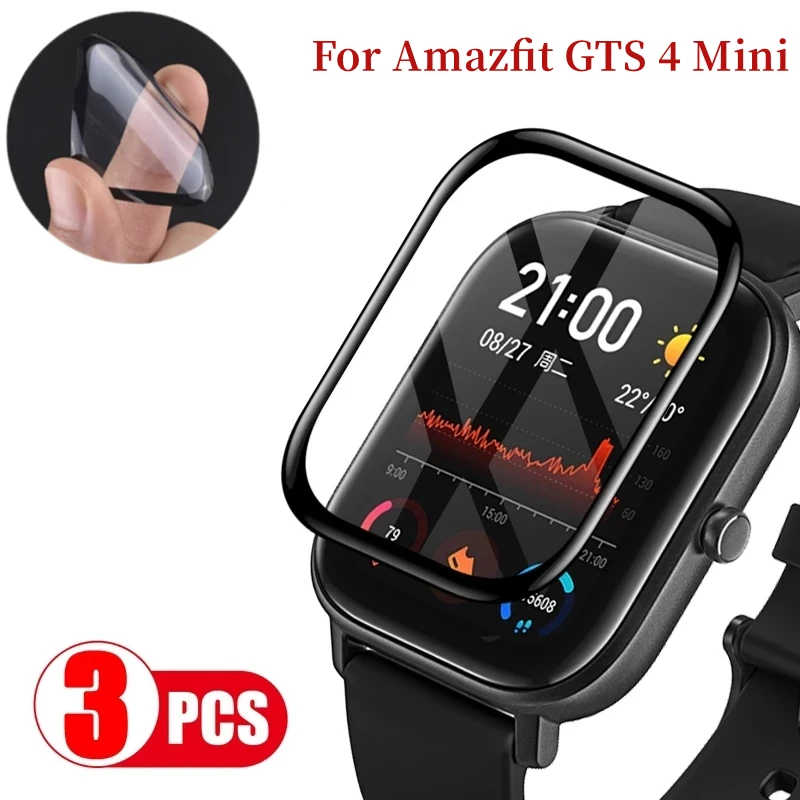 Per Amazfit Gts 4/4Mini Pellicola Protettiva Morbida Anti-Shatter Full Cover Gts4 Mini Film Per Huami Smartwatch Amazfit Gts4 Gts4Mini