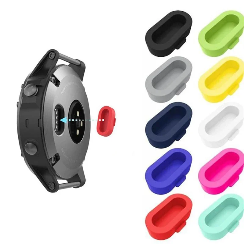Lotto Tappi Protettivi Antipolvere In Silicone Tappi Per Garmin Swim 2 Instinct 2/2S Enduro Venu Smart Watch Protezioni Antipolvere