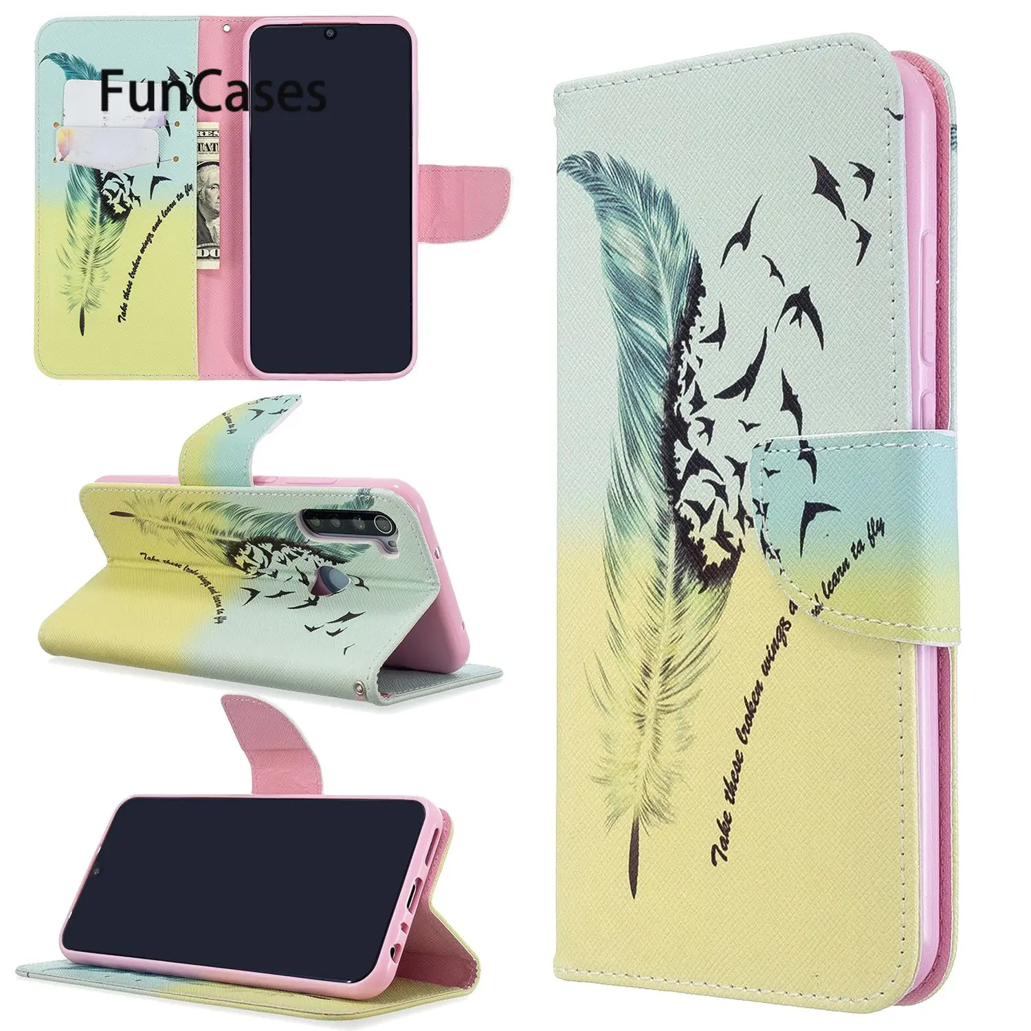 Custodie Per Telefoni Cellulari Per Ajax Redmi Note 8 T Butterfly Ajax Portafoglio Flip Case Sper Protettivo Xiaomi Redmi Ajax Note 8 T Mi Note 8 T