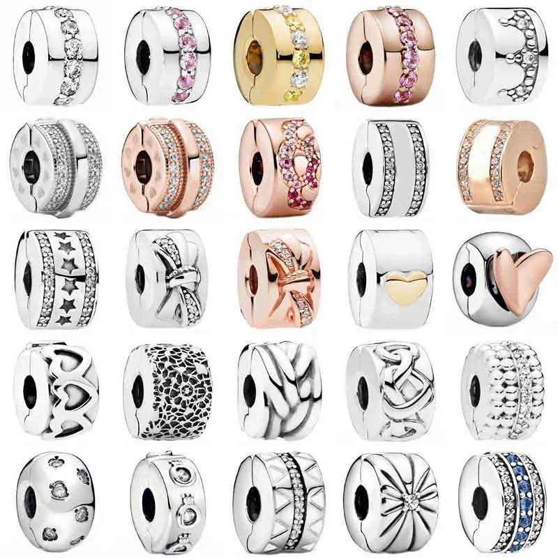 Gor0.18 Ca Sprzeda24/20 Bisuteria Kobiety Prezent 925 Sterling Silver Fit Oryginalny Pando Fai Da Te Pulsera Plata Akcesoria Zamocowana
