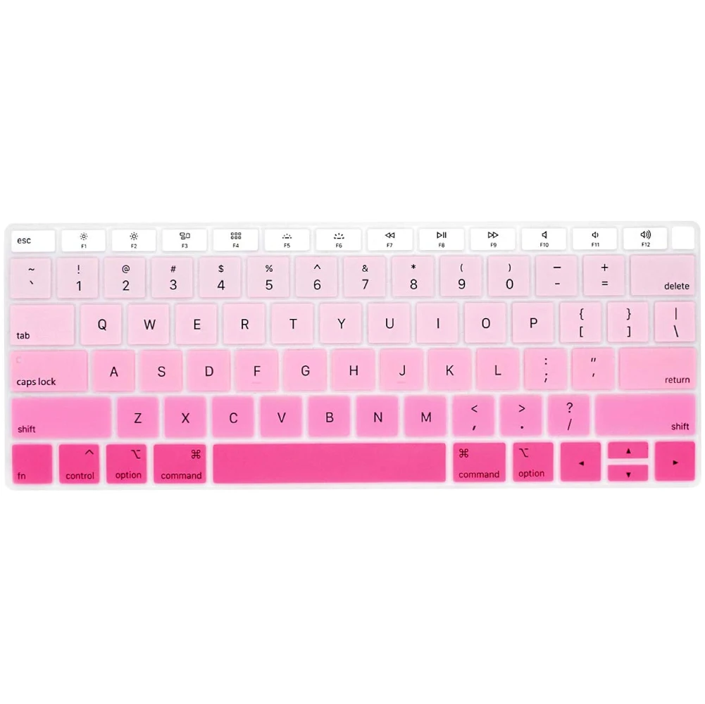 Dehai Pink Gradient Keyboard Cover Skin Per 2019 2018 Macbook Air 13 Pollici (A1932) Protezione Per Accessori Per Tastiera In Silicone