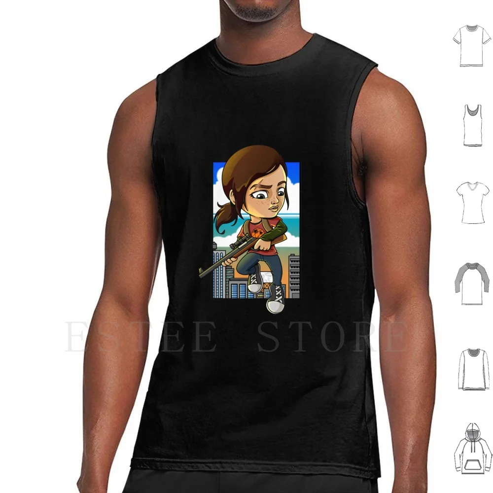 Action Girl-Lou Canotte Gilet In Cotone Ellie Ellie E Gioele Last Of Us Last Of Us Part 3 Girl Power Ellie Last Of Us