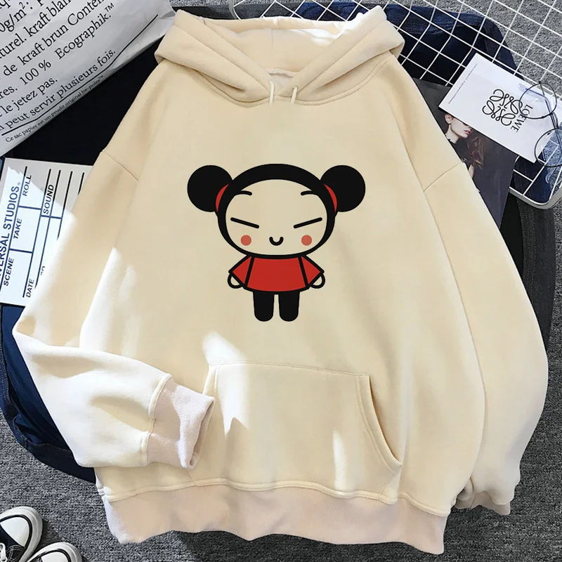 Pucca Felpe Uomo Manga Graphic 2022 Vintage Uomo Felpe Pullover Graphic