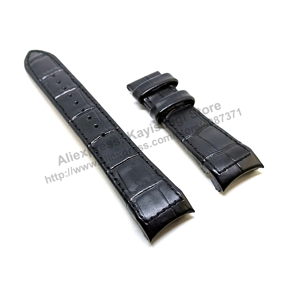 Seiko Premier 7T86-0Ad0-Spc161P2, Muslimat-Srx011P2 Adatto/Per Cinturino Di Ricambio Per Cinturino In Pelle Nera Ge Da 21Mm