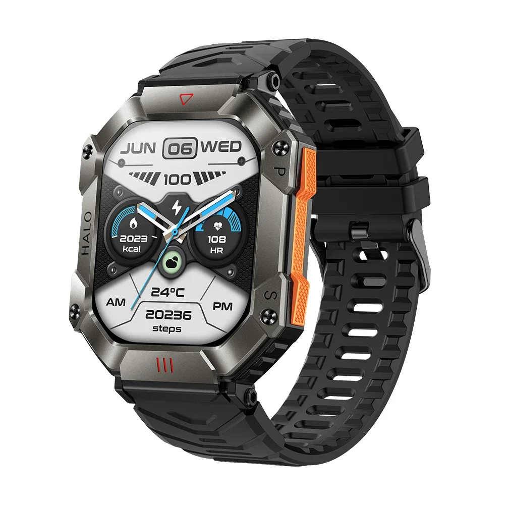 Per Samsung Galaxy Z Fold5 S23 Ultra S23 Sports Smart Watch 2.0 Pollici Healthy Heart Rate Blood Oxygen Compass Esercizio Smartwatch